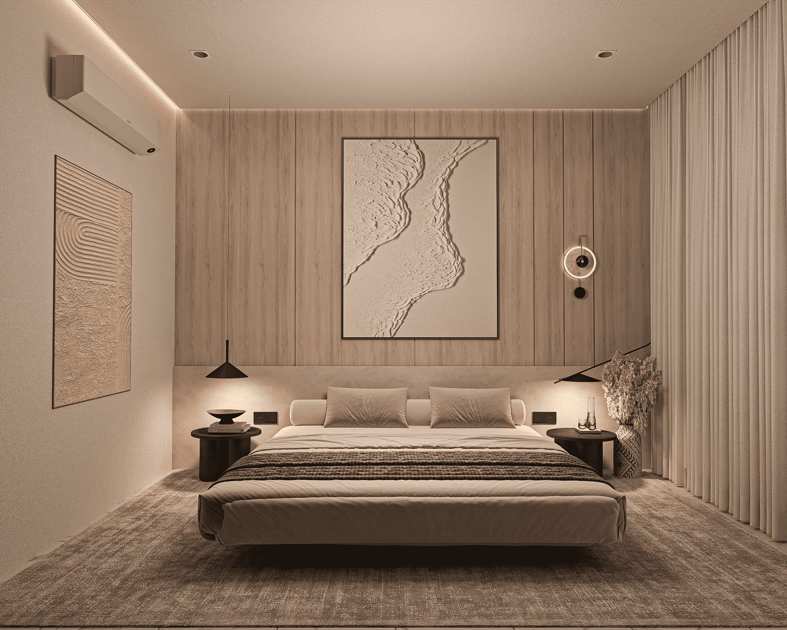 Espaço sofisticado de design de interiores